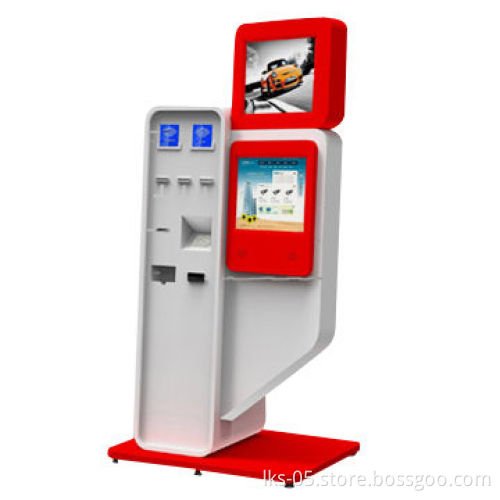 Public charger kiosk with touch screen and self payment functions for cellphone charging